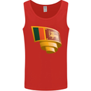 Curled Sri Lankan Flag Sri Lanka Day Football Mens Vest Tank Top Red