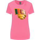 Curled Sri Lankan Flag Sri Lanka Day Football Womens Wider Cut T-Shirt Azalea