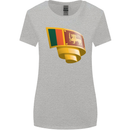 Curled Sri Lankan Flag Sri Lanka Day Football Womens Wider Cut T-Shirt Sports Grey