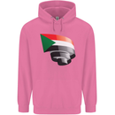 Curled Sudan Flag Sudanese Day Football Childrens Kids Hoodie Azalea