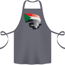 Curled Sudan Flag Sudanese Day Football Cotton Apron 100% Organic Steel
