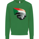 Curled Sudan Flag Sudanese Day Football Mens Sweatshirt Jumper Irish Green