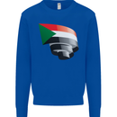Curled Sudan Flag Sudanese Day Football Mens Sweatshirt Jumper Royal Blue