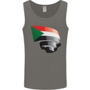 Curled Sudan Flag Sudanese Day Football Mens Vest Tank Top Charcoal