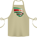 Curled Suriname Flag Suriname Day Football Cotton Apron 100% Organic Khaki