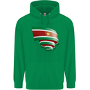 Curled Suriname Flag Suriname Day Football Mens 80% Cotton Hoodie Irish Green