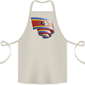 Curled Swaziland Flag Swazi Day Football Cotton Apron 100% Organic Natural