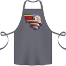 Curled Swaziland Flag Swazi Day Football Cotton Apron 100% Organic Steel