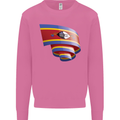 Curled Swaziland Flag Swazi Day Football Mens Sweatshirt Jumper Azalea