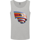 Curled Swaziland Flag Swazi Day Football Mens Vest Tank Top Sports Grey