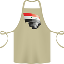 Curled Syria Flag Syrian Day Football Cotton Apron 100% Organic Khaki