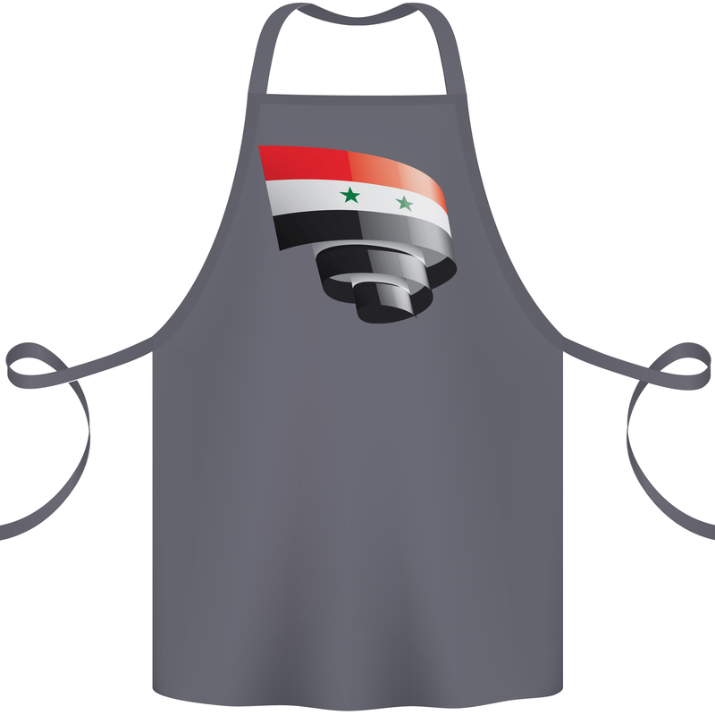 Curled Syria Flag Syrian Day Football Cotton Apron 100% Organic Steel