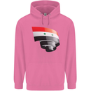 Curled Syria Flag Syrian Day Football Mens 80% Cotton Hoodie Azelea