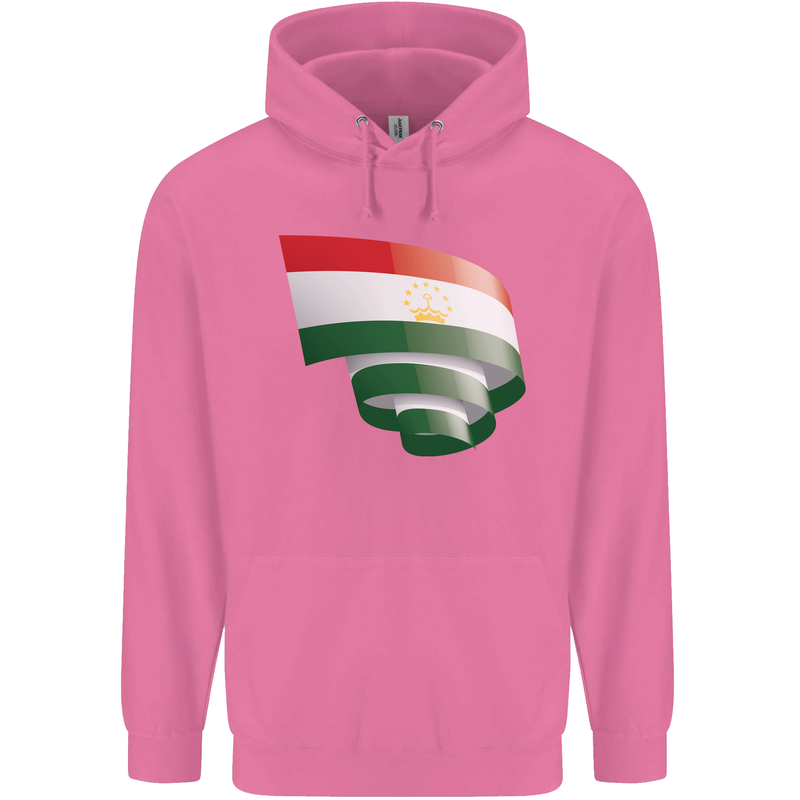 Curled Tajikistan Flag Tajik Day Football Childrens Kids Hoodie Azalea