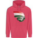 Curled Tajikistan Flag Tajik Day Football Childrens Kids Hoodie Heliconia