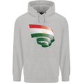 Curled Tajikistan Flag Tajik Day Football Childrens Kids Hoodie Sports Grey