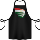 Curled Tajikistan Flag Tajik Day Football Cotton Apron 100% Organic Black