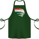 Curled Tajikistan Flag Tajik Day Football Cotton Apron 100% Organic Forest Green