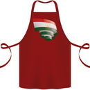 Curled Tajikistan Flag Tajik Day Football Cotton Apron 100% Organic Maroon