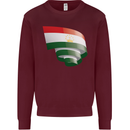 Curled Tajikistan Flag Tajik Day Football Kids Sweatshirt Jumper Maroon