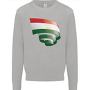 Curled Tajikistan Flag Tajik Day Football Kids Sweatshirt Jumper Sports Grey