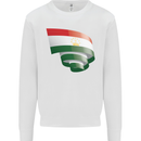 Curled Tajikistan Flag Tajik Day Football Kids Sweatshirt Jumper White