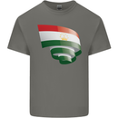 Curled Tajikistan Flag Tajik Day Football Kids T-Shirt Childrens Charcoal