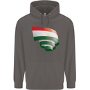 Curled Tajikistan Flag Tajik Day Football Mens 80% Cotton Hoodie Charcoal