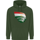 Curled Tajikistan Flag Tajik Day Football Mens 80% Cotton Hoodie Forest Green