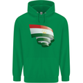 Curled Tajikistan Flag Tajik Day Football Mens 80% Cotton Hoodie Irish Green