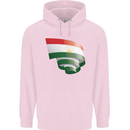 Curled Tajikistan Flag Tajik Day Football Mens 80% Cotton Hoodie Light Pink
