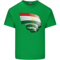 Curled Tajikistan Flag Tajik Day Football Mens Cotton T-Shirt Tee Top Irish Green