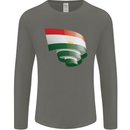 Curled Tajikistan Flag Tajik Day Football Mens Long Sleeve T-Shirt Charcoal