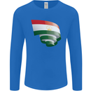Curled Tajikistan Flag Tajik Day Football Mens Long Sleeve T-Shirt Royal Blue