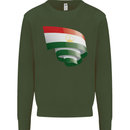 Curled Tajikistan Flag Tajik Day Football Mens Sweatshirt Jumper Forest Green