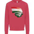 Curled Tajikistan Flag Tajik Day Football Mens Sweatshirt Jumper Heliconia