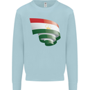 Curled Tajikistan Flag Tajik Day Football Mens Sweatshirt Jumper Light Blue