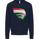 Curled Tajikistan Flag Tajik Day Football Mens Sweatshirt Jumper Navy Blue