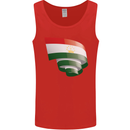 Curled Tajikistan Flag Tajik Day Football Mens Vest Tank Top Red