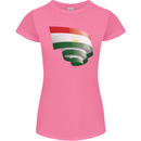 Curled Tajikistan Flag Tajik Day Football Womens Petite Cut T-Shirt Azalea