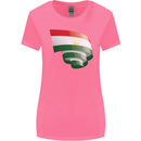 Curled Tajikistan Flag Tajik Day Football Womens Wider Cut T-Shirt Azalea