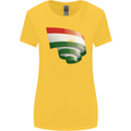 Curled Tajikistan Flag Tajik Day Football Womens Wider Cut T-Shirt Yellow