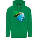 Curled Tanzania Flag Tanzanian Day Football Mens 80% Cotton Hoodie Irish Green