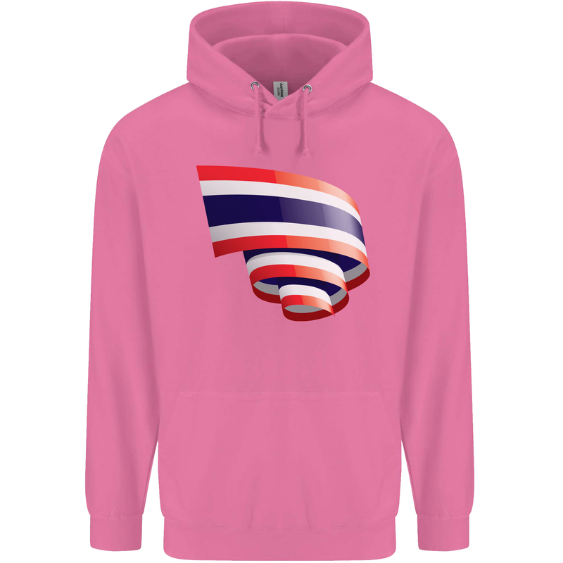 Curled Thailand Flag Thai Day Football Childrens Kids Hoodie Azalea