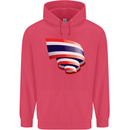 Curled Thailand Flag Thai Day Football Childrens Kids Hoodie Heliconia