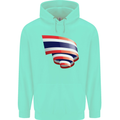 Curled Thailand Flag Thai Day Football Childrens Kids Hoodie Peppermint
