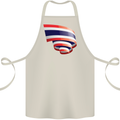 Curled Thailand Flag Thai Day Football Cotton Apron 100% Organic Natural