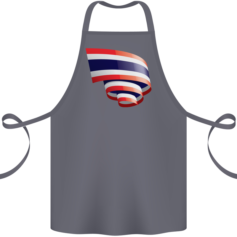 Curled Thailand Flag Thai Day Football Cotton Apron 100% Organic Steel