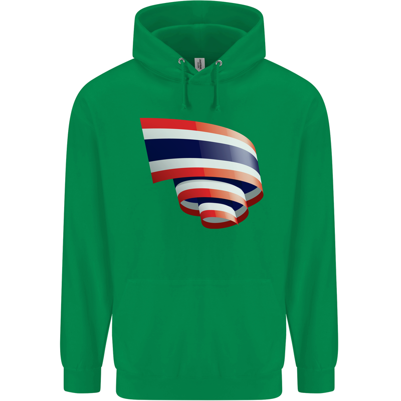 Curled Thailand Flag Thai Day Football Mens 80% Cotton Hoodie Irish Green