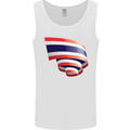 Curled Thailand Flag Thai Day Football Mens Vest Tank Top White